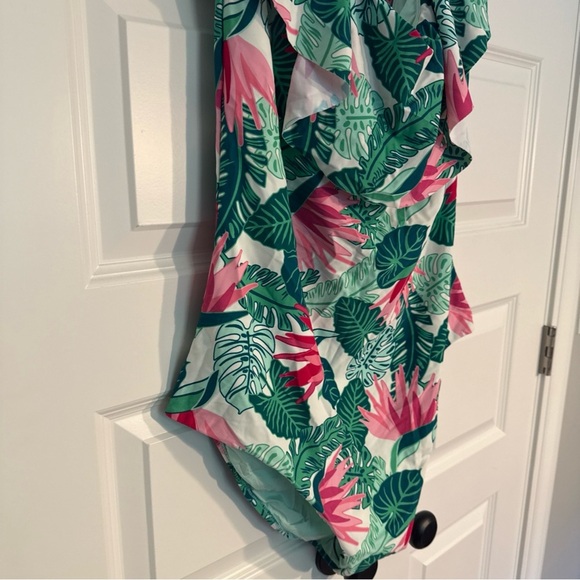 NWT Matilda Jane Palm Tree Paradise Ruffle Swimsuit Size XXL Medium New - Picture 4 of 12